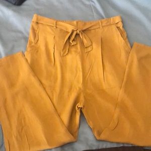 Mustard color High Waisted Slacks